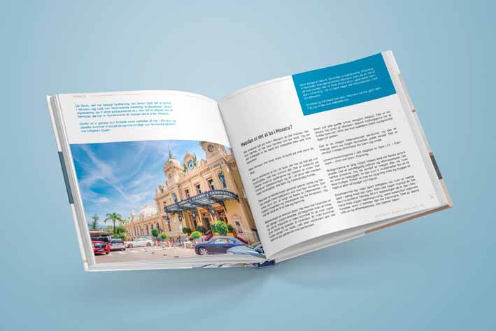 Design og layout opsætning af en bog med 100 sider om køb og salg af fast ejendom