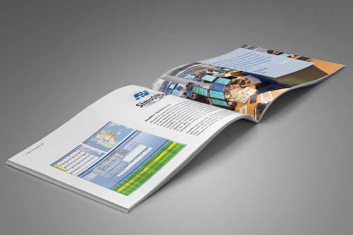 A4 brochure på 24 sider til dansk firma SimaTech